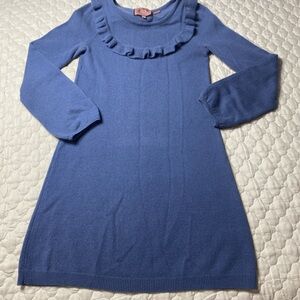 Juicy Couture Cashmere Blue Ruffle Dress Size Small